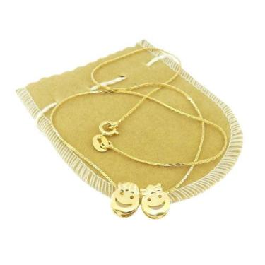 Imagem de Corrente Feminina 40Cm Menina Menino Folheada Ouro Cr532 - Wnbijouteri