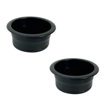 Imagem de Kit 2 Porta Copos Preto para Sofá e Móveis Embutir - Ficone & Reis