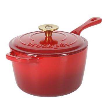 Imagem de Panela Crock Pot 3 Qt Esmalte de Ferro Fundido com Tampa - Vermelho Gradiente