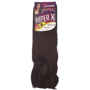 Imagem de Cabelo Jumbo Tranças  Hiper X Jumbão 400 gramas - Brunette, CHOCOLATE 
