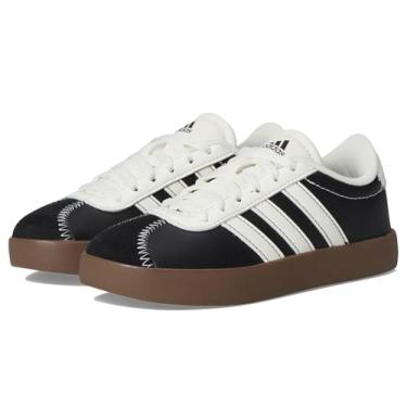 Imagem de adidas Tênis VL Court 3.0, preto/branco/preto, tamanho 42, Preto/branco fora/preto, 12.5 Little Kid