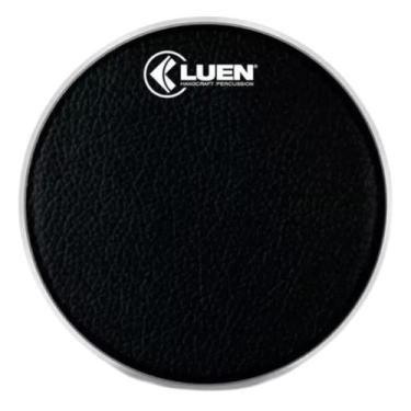 Imagem de Pele 24 material sintético Preta Napa Percussão Surdo Percussão Luen