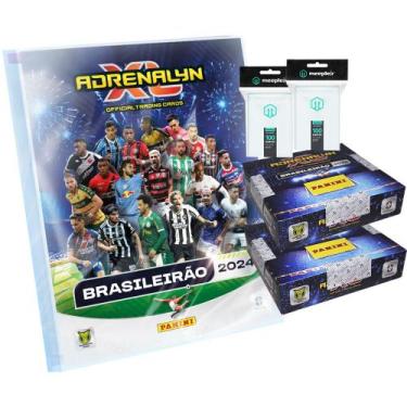 Imagem de Kit Adrenalyn XL Brasileirão 2024 Starterpack + 208 Cards + 200 Sleeve