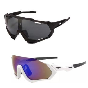 Imagem de Kit 2 Óculos Sol Preto + Espelhado UV400 Ciclismo Speed Mtb - PENDULAR
