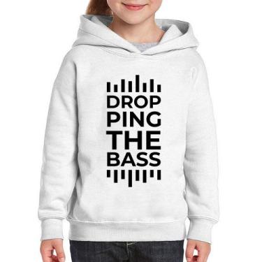 Imagem de Moletom Infantil Dropping The Bass - Foca na Moda, Branco, 2