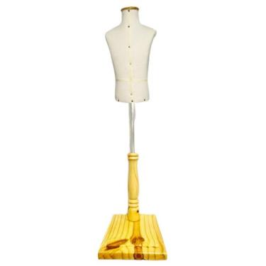 Imagem de Manequim Infantil decoração Vitrine Loja Confecção e Pedestal Madeira 