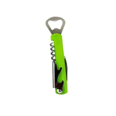 Imagem de Abridor de Garrafa Saca Rolha Multiuso Estilo Canivete - Yaay, Verde