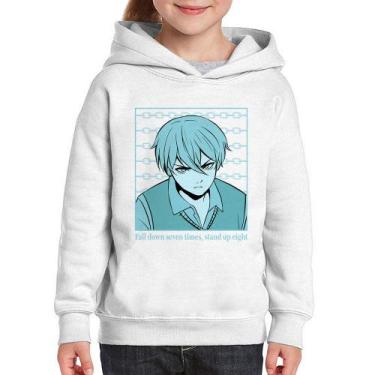 Imagem de Moletom Infantil Fall Down Seven Times, Stand Up Eight - Foca na Moda,