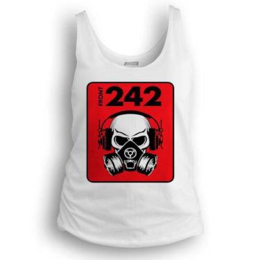 Imagem de Camiseta regata feminina Dasantigas malha 100% algodão estampa Front 2