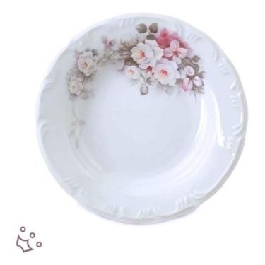 Imagem de Jogo 12 Pratos Fundos Sopa Eterna Porcelana Schmidt 12 Pessoas - Porce