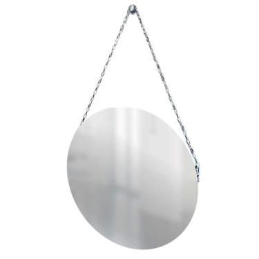Imagem de Espelho Decorativo Adnet Vintage Alça Corrente 60 cm Redondo - e2g Des