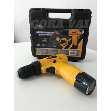 Imagem de Parafusadeira Furadeira Sem Fio Bateria 12v Bivolt - Agora Vai