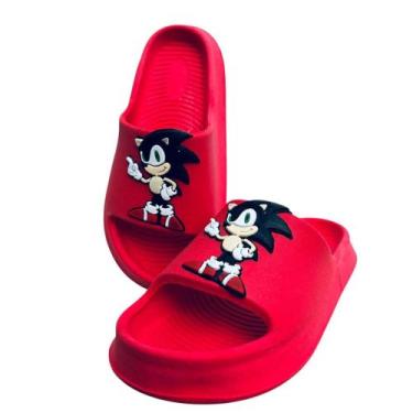 Imagem de Chinelo Nuvem Infantil Slide Sonic Lançamento Novidade Imperdível - Ag