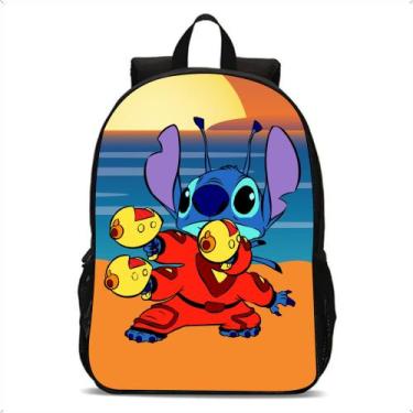 Imagem de Mochila Escolar Infantil Lilo Stitch Bolsa De Costas - Broome, Sti06