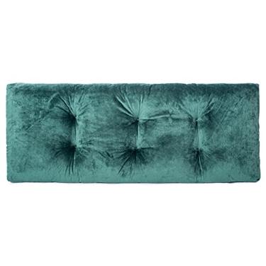 Imagem de Almofada de banco, almofadas de banco ao ar livre para pátio, almofada de assento tufado antiderrapante para piquenique, balanço, vime, banco de jardim, interior, armazenamento de sapatos, janela, piano, jantar (91,4 cm x 35,5 cm, verde escuro)