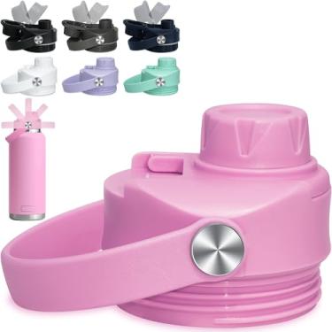 Imagem de Tampa aprimorada para YETI Rambler 1,020.6 g/737.1 g/510.3 g/1,814.4 g de substituição, tampa flexível para acessórios de tampa YETI, junta removível superior fácil de limpar | Livre de BPA | Lavável