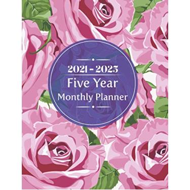 Imagem de 2021-2025 Five Year Monthly Planer: Weekly and Monthly Goal Planner and Organizer with Holidays Inspirational Gift for Women, Teacher and New Year
