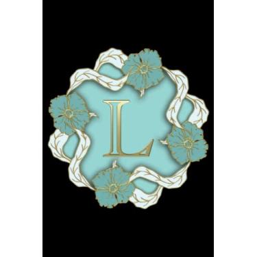 Imagem de Monogrammed L Notebook: 120 Pages, College Ruled, 6in x 9in, Notebook, Journal, Initials, Gift