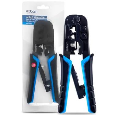 Imagem de Alicate de Crimpar RJ45 RJ11 Cabo De Rede Catraca