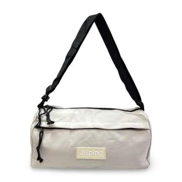 Imagem de Bolsa Transversal Unissex casual ou para academia - Jiliping, Creme