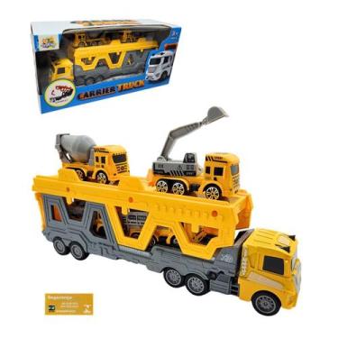 Imagem de Caminhao Mega Truck Toyking Modelo Construcao a Friccao Vira Pista com