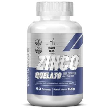 Imagem de Zinco Quelato com 60 Tabletes 29,59mg Health Labs Suplemento