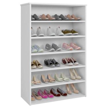 Imagem de Armario Multiuso Sapateira 5 Prateleiras Lais Branco REAJL - REAJL Mov