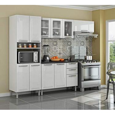 Imagem de Cozinha Itatiaia Tarsila Compacta 4 Peças 3 Vidros Com Paneleiro Forno