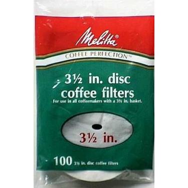 Imagem de Melitta 628354 Filtros para cafeteira de 8,8 cm (3-1/2") 100 unidades