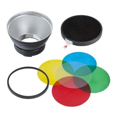 Imagem de Godox Difusor refletor padrão AD-R14 com favo de mel e 5 filtros de cor para flash externo GODOX AD300Pro e AD400Pro