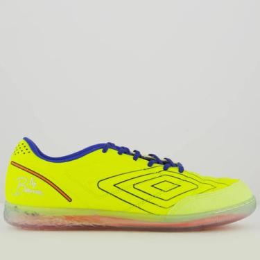 Imagem de Chuteira Umbro BR Futsal Verde e Azul, 42
