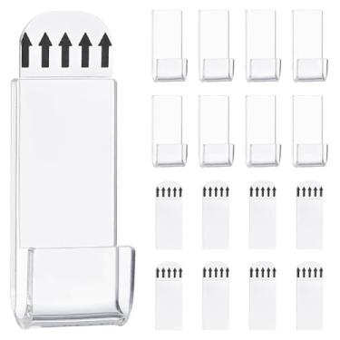 Imagem de PH PandaHall 36 peças de vinil para exibição de parede autoadesiva, prateleira de vinil acrílica, sem broca, suporte para capas de álbum de CDs, exibição de coleção de cartões de audição de LP único,