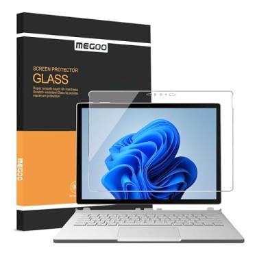 Imagem de Megoo [Pacote com 2 protetores de tela de vidro temperado Surface Book 3 de 34.3 cm – Ajuste personalizado preciso, alta proteção, design elegante, toque suave e sedoso (para Surface Book 3)