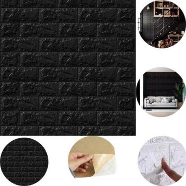 Imagem de Kit 10 Placas Decorativas 3D Painel Adesivo Altorelevo Decoração de Pa