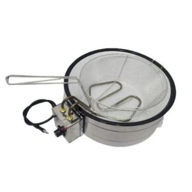 Imagem de Tacho de Pastel Esmaltado 7 Litros 127V - Fast Máquinas