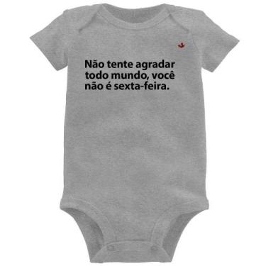 Imagem de Body Bebê Você não é sexta-feira - Foca na Moda, Cinza, GG