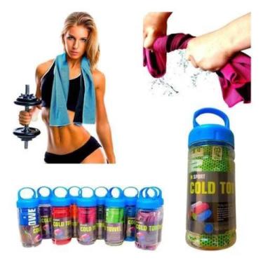 Imagem de Toalha Microfibra Refrescante Seca Rapido Fit Academia - LEQUIPO