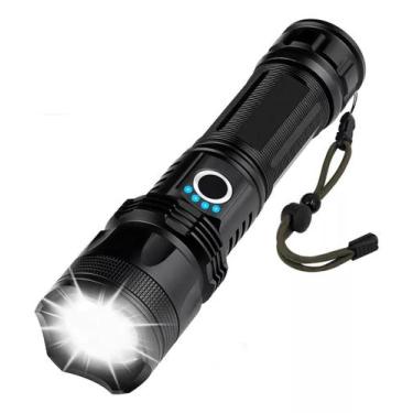 Imagem de T9 Lanterna Tática Recarregável Led Holofote Lanterna Militar T9 Poten