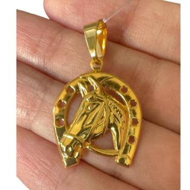 Imagem de Pingente Ferradura M - Banhado a ouro 18k - ToJoia18k