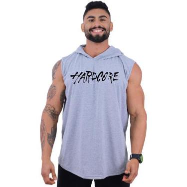 Imagem de Regata Longline com Touca Masculina MXD Conceito Hardcore Escrita, Mas