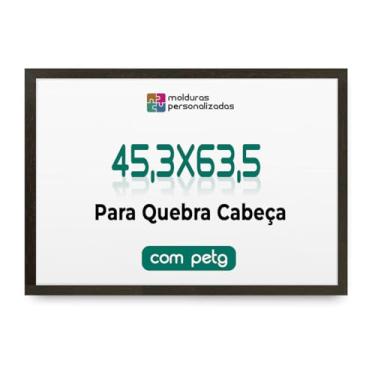 Imagem de Moldura 45,3x63,5 para Quebra Cabeça Grow Puzzle com Proteção Petg (Tabaco)