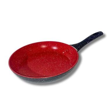 Imagem de Frigideira 24 Ceramica Antiaderente Fogão Cooktop Indução - Thika, Red