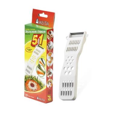 Imagem de Descascador Fatiador 5in1 Legumes, Frutas e Verduras - TECHKING, Branc