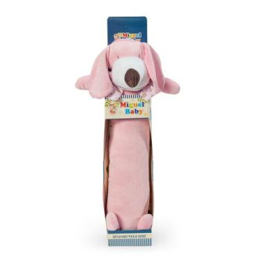 Imagem de Soninho De Bebe Agarradinho De Pelucia - Miguel Baby, Cachorro rosa