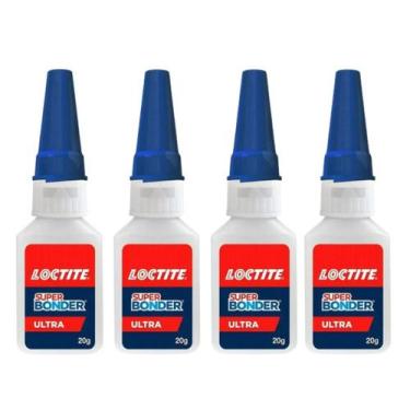 Imagem de Kit 4 un cola instantânea super bonder mega loctite