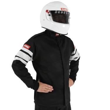 Imagem de RaceQuip Jaqueta Racing Driver Fire Suit com várias camadas SFI 3.2A/5 preta grande 121005