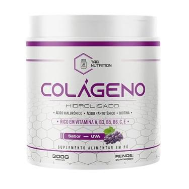 Imagem de Colágeno Em Pó Hidrolisado 300g C/Ácido Hialurônico Pantotênico e Biotina - Tag Nutrition