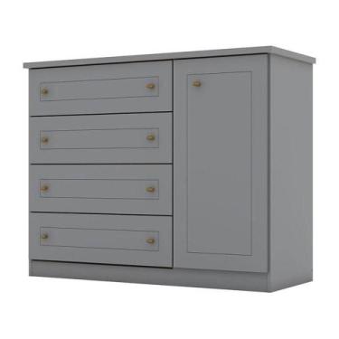 Imagem de Cômoda Nova York Cinza - Henn - MÓVEIS HENN