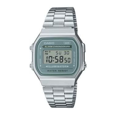 Imagem de Relógio Digital Unissex Casio Vintage Prata A168WA-3AYDF-SC
