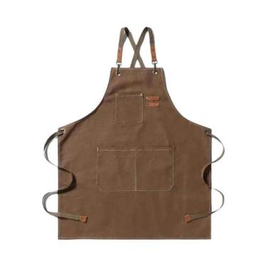 Imagem de Avental de Cozinha de Lona - Moda Feminina para Restaurante, Jardim e 